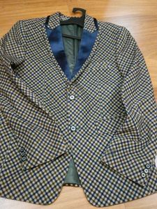 Men's Checked Stylish Blazer (36")