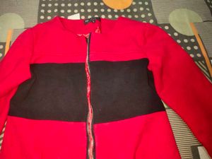 Women Imported Winter Zipper Sweatshirt