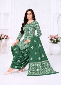 Mayur Brand Green Pure Cotton Suit