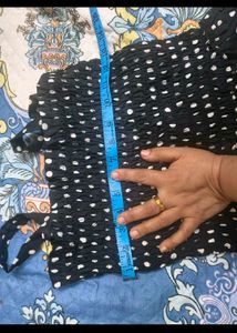 Chic Polka Dot Maxi Dress in free size New