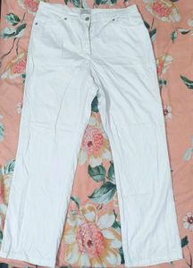 White Slimline straight Fit Brax Jeans