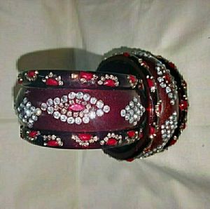 Maroon Bangle Set