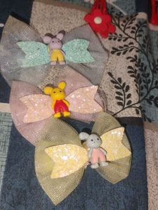 Cute Character Hair Bow Clips