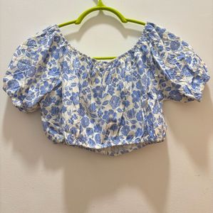 Zara Floral Crop Top