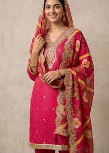 Vibrant Red Silk Palazzos