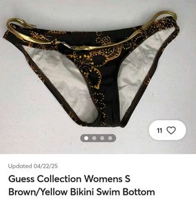 Guess Brown & Gold Bikini Bottoms