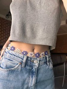 Boho Beaded Flower waistband🐚🌊🌷