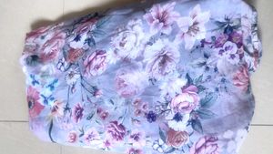 Floral Print Strapless Maxi Dress