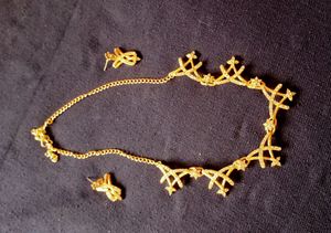 Neck And Ear two Stone Jewellery.