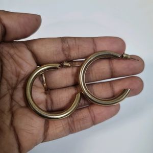 294. Oxidised Golden Hoops Combo