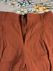 Stylish Wide-Legged Terracotta Pants