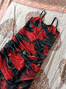 URBANIC Bustier Floral Midi Dress ( New With Tag)