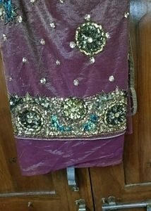 Embellished Net Saree