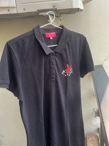 Original Playboy Bunny Black Polo Dress