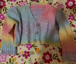 Rainbow Ombre Cardigan 🌈 🧶