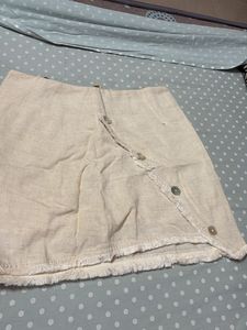 Boho Linen Blend Mini Skirt never used