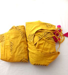 Yellow Kurtha Set (Women's)