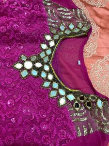 Beautiful Pink Embroidered Kurta