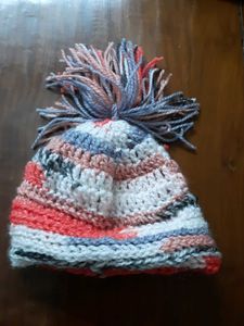 Handmade Crochet Beanie with Pom Po