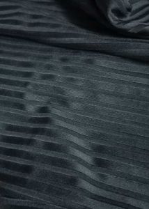 Black Ribbed Boot Cut Trouser