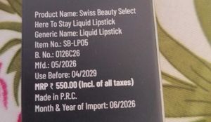 Swiss Beauty Liquid Lipstick
