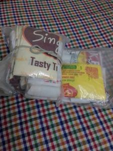 white shopping bags