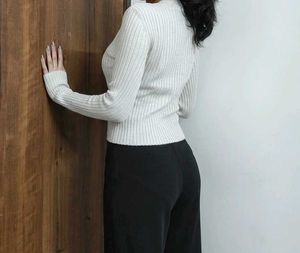 Ribbed Knit Long Sleeve Top