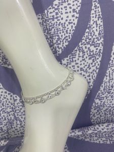 Sparkling Silver Anklet