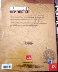 Geography Map Practice Book IX