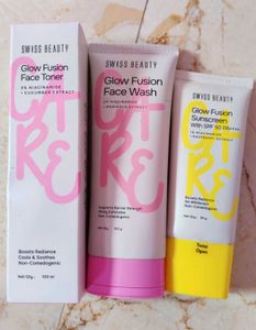Swiss Beauty Face Wash Toner sunscreen combo