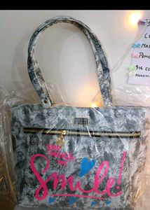 Floral Print Tote Bag