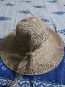 Elegant Woven Sun Hat with Ribbon Detail