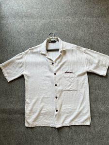 Original Zara White Half Sleeve Shirt
