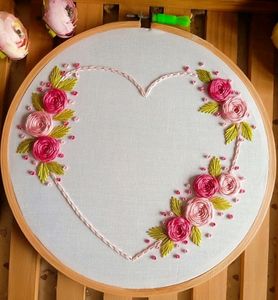 Hand Embroidered Hoop💖