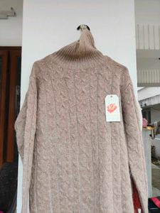 Cozy Knit Turtleneck Dress