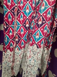 Vibrant Cotton Kurta Set with Dupatta