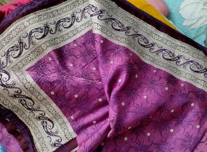 Pashmina Silk Saree With Custom Made Blouse