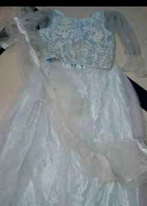 Elegant Sky Blue Lehenga Set