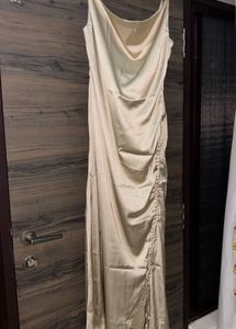 Satin Ruched Dress