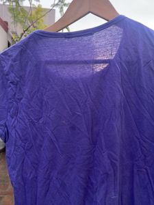 Purple Graphic Print T-Shirt