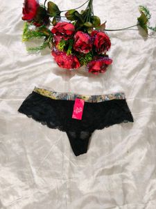 Black Lace Thong