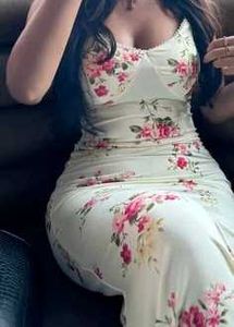 NEWME Cream Floral Spaghetti Straps Dress