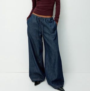Denim Drawstring Trousers