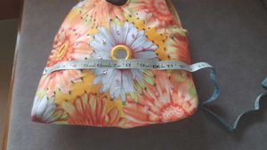 Unused Jute Floral Print Hobo Bag