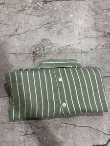 Next Striped Button-Up Top