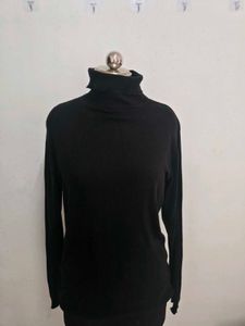 Classic Black Turtleneck Top