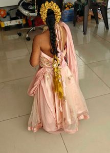 Elegant Peach Lehenga Choli Set