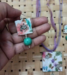 Fabric Jewelry Set