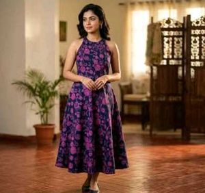 Elegant Floral Print Dress