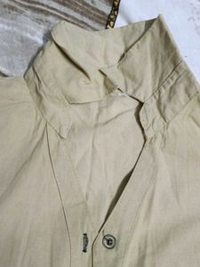 women shirt Classic Beige Long Sleeve Shir